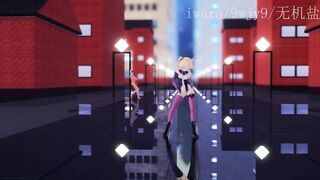 0460 -【R18-MMD】Genshin Impact 原神 Fischl 菲谢尔 segs while dance