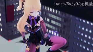 0460 -【R18-MMD】Genshin Impact 原神 Fischl 菲谢尔 segs while dance