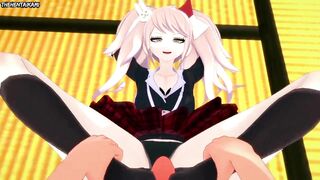 Hentai POV Feet Mukuro Ikusaba Disguised as Junko Enoshima Danganronpa