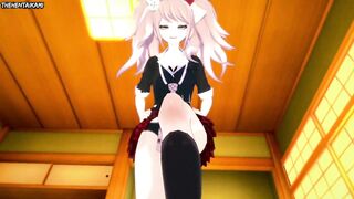 Hentai POV Feet Mukuro Ikusaba Disguised as Junko Enoshima Danganronpa