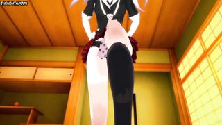 Hentai POV Feet Mukuro Ikusaba Disguised as Junko Enoshima Danganronpa