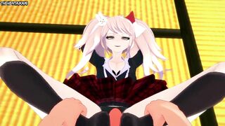 Hentai POV Feet Mukuro Ikusaba Disguised as Junko Enoshima Danganronpa