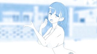 Tawawa MMD r18 Ai chan de Booo monochromatic 3d hentai