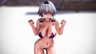Touhou MMD R-18 Sakuya's temptation can't be resisted Paparabu appeal dance 3d hentai nsfw ntr