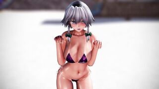 Touhou MMD R-18 Sakuya's temptation can't be resisted Paparabu appeal dance 3d hentai nsfw ntr