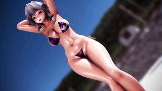 Touhou MMD R-18 Sakuya's temptation can't be resisted Paparabu appeal dance 3d hentai nsfw ntr