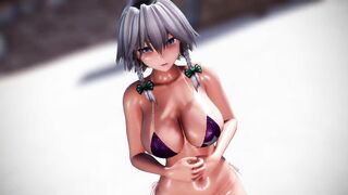 Touhou MMD R-18 Sakuya's temptation can't be resisted Paparabu appeal dance 3d hentai nsfw ntr