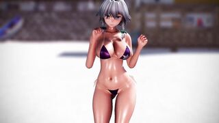 Touhou MMD R-18 Sakuya's temptation can't be resisted Paparabu appeal dance 3d hentai nsfw ntr