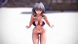Touhou MMD R-18 Sakuya's temptation can't be resisted Paparabu appeal dance 3d hentai nsfw ntr