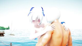 【MMD R-18 SEX DANCE】IIIUSTRIOUS Hard sex on the beach sweet ass thirsty for cock[CREDIT BY] Shark100