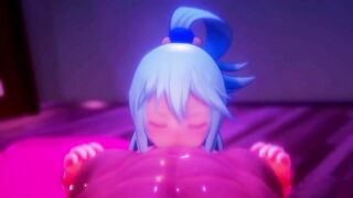 046_3 -【R-18 MMD】Konosuba - Aqua during valentine's day バレンタインデー