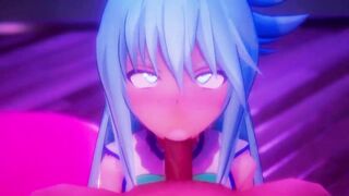046_3 -【R-18 MMD】Konosuba - Aqua during valentine's day バレンタインデー