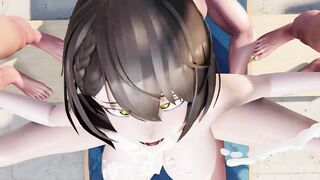 【MMD R-18 SEX DANCE】BALTIMORE Thumbs Up Sex delicious gangbang sweet hard fuck [CREDIT BY] Shark100