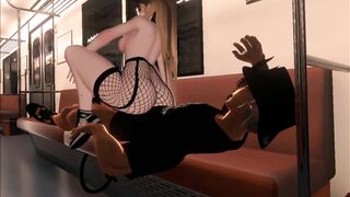 Girl Rides More Than Just A Train On Her Way Home | Vrchat