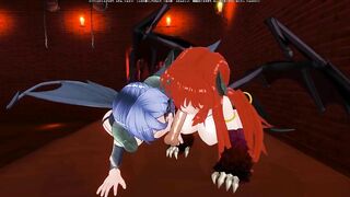 3D HENTAI POV Two succubus suck your cock until creampie