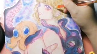 Drawing Hentai - Octopus (MV) Doja Cat ft. SZA - Kiss me more