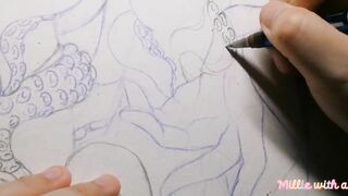 Drawing Hentai - Octopus (MV) Doja Cat ft. SZA - Kiss me more