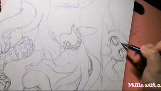 Drawing Hentai - Octopus (MV) Doja Cat ft. SZA - Kiss me more