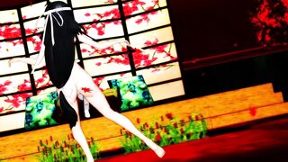 【MMD】Fuso-sister seems to dance paradise Jodo in front of the Admiral【R-18】