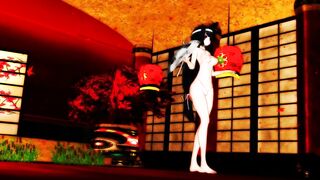 【MMD】Fuso-sister seems to dance paradise Jodo in front of the Admiral【R-18】