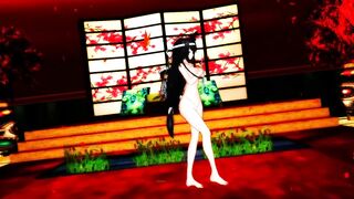 【MMD】Fuso-sister seems to dance paradise Jodo in front of the Admiral【R-18】