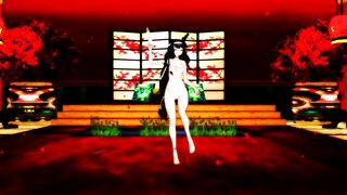 【MMD】Fuso-sister seems to dance paradise Jodo in front of the Admiral【R-18】