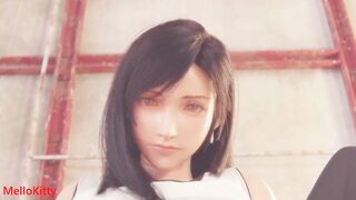 Busty Tifa's First Close Up Anal Fuck - Spreading Legs - Hairy Pussy