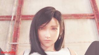 Busty Tifa's First Close Up Anal Fuck - Spreading Legs - Hairy Pussy