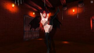3D HENTAI BDSM Tied up succubus wants to get your cum