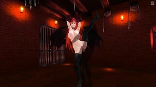 3D HENTAI BDSM Tied up succubus wants to get your cum