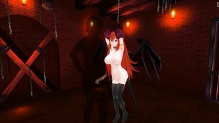 3D HENTAI BDSM Tied up succubus wants to get your cum