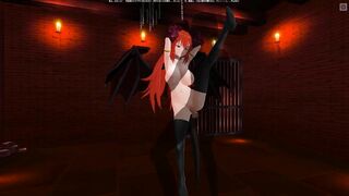 3D HENTAI BDSM Tied up succubus wants to get your cum