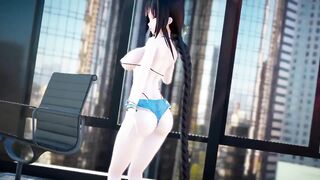 【MMD R-18 SEX DANCE】KANGXI Hard sex in the office casual outfit gimme X gimme [CREDIT BY] Shark100