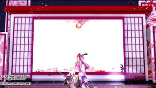[MMD]Tougen Renka 桃源恋歌 Hot Erotic Dance KDA Ahri Kaisa Seraphine 4K 60FPS League of Legends