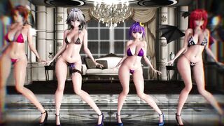 Touhou MMD Scarlet Devil Mansion member Ghost Dance mmd r18 3d hentai nsfw ntr vtuber