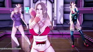 [MMD] PinkCat - Doa Hot Striptease Kasumi Marie Rose Nyotengu Honoka Ayane 4K 60FPS