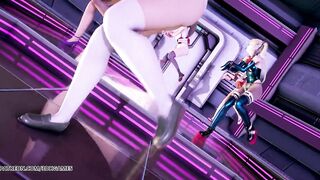 [MMD] PinkCat - Doa Hot Striptease Kasumi Marie Rose Nyotengu Honoka Ayane 4K 60FPS
