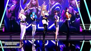 [MMD] GFRIEND - Glass Bead Sexy Kpop Dance Ahri Akali Kaisa Seraphine Gwen KDA League of Legends