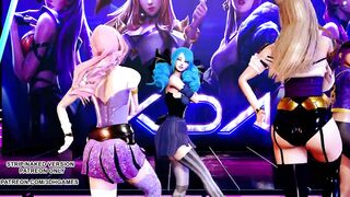 [MMD] GFRIEND - Glass Bead Sexy Kpop Dance Ahri Akali Kaisa Seraphine Gwen KDA League of Legends