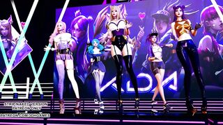 [MMD] GFRIEND - Glass Bead Sexy Kpop Dance Ahri Akali Kaisa Seraphine Gwen KDA League of Legends