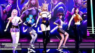 [MMD] GFRIEND - Glass Bead Sexy Kpop Dance Ahri Akali Kaisa Seraphine Gwen KDA League of Legends