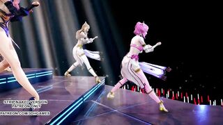 [MMD] Wisin & Yandel - Follow The Leader Sexy Hoy Dance Ahri Akali Kaisa Seraphine Lux KDA