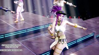 [MMD] Wisin & Yandel - Follow The Leader Sexy Hoy Dance Ahri Akali Kaisa Seraphine Lux KDA