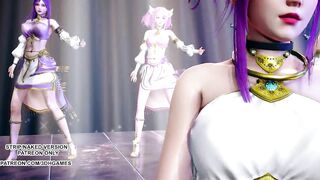 [MMD] Wisin & Yandel - Follow The Leader Sexy Hoy Dance Ahri Akali Kaisa Seraphine Lux KDA