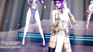 [MMD] Wisin & Yandel - Follow The Leader Sexy Hoy Dance Ahri Akali Kaisa Seraphine Lux KDA