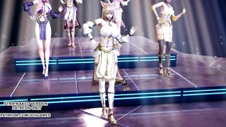 [MMD] Wisin & Yandel - Follow The Leader Sexy Hoy Dance Ahri Akali Kaisa Seraphine Lux KDA