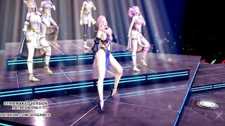[MMD] Wisin & Yandel - Follow The Leader Sexy Hoy Dance Ahri Akali Kaisa Seraphine Lux KDA