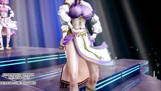 [MMD] Wisin & Yandel - Follow The Leader Sexy Hoy Dance Ahri Akali Kaisa Seraphine Lux KDA