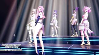 [MMD] Wisin & Yandel - Follow The Leader Sexy Hoy Dance Ahri Akali Kaisa Seraphine Lux KDA