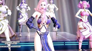 [MMD] Wisin & Yandel - Follow The Leader Sexy Hoy Dance Ahri Akali Kaisa Seraphine Lux KDA